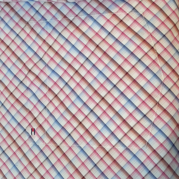 Tommy Hilfiger Button Up Short Sleeve 80's 2 Cotton Plaid Size XXL - Picture 10 of 15